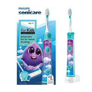 Philips Sonicare 儿童充电式电动牙刷，蓝色 @ Amazon