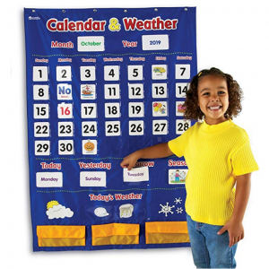 Learning Resources 儿童日历、天气挂画, 136个配件 @ Amazon
