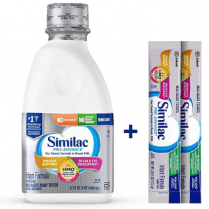 Similac Pro-Advance 婴儿液体奶,946毫升，6瓶 + 2支随身装 @ Amazon