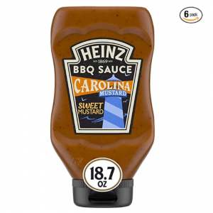 Heinz 卡罗莱纳甜芥末风味烧烤酱 18.7oz 6瓶 @ Amazon