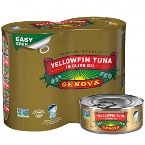 Genova 纯橄榄油 野生吞拿鱼罐头 5oz 8罐 @ Amazon