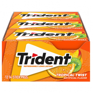Trident 热带口味无糖口香糖 168粒 @ Amazon