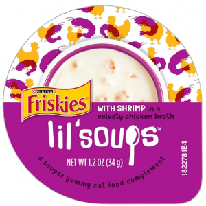 Purina Friskies 虾肉鸡汤口味猫粮伴侣 1.2oz 8杯装 @ Amazon