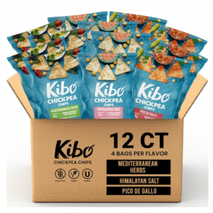 Kibo 多种口味鹰嘴豆薯片零食 1oz 12包 @ Amazon