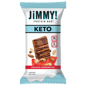 JiMMY! Keto 草莓坚果巧克力蛋白棒 12支 @ Amazon