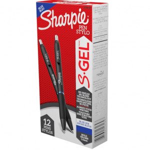 SHARPIE S-Gel 蓝色中性笔 1.0mm 12支 @ Amazon