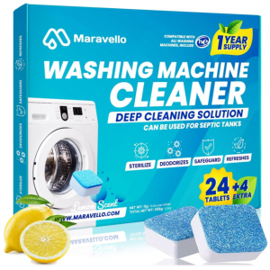 Maravello 洗衣机清洁剂28 片 可用14个月 @ Amazon