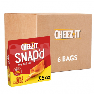 Cheez-It Snap'd 双重起司口味小饼干 6包 @ Amazon