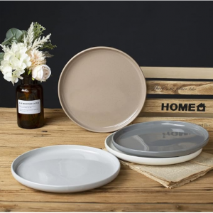 famiware北欧风陶瓷餐盘 4件装 10寸 @ Amazon
