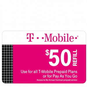 Target - 满$50省$5 T-Mobile 预付费卡面值$50现价$45