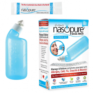 Nasopure 洗鼻器 8oz瓶+20个盐包 @ Amazon