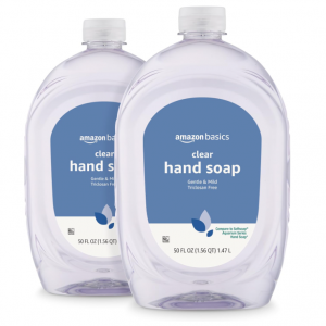 Amazon Basics Gentle & Mild Clear 洗手液补充装 50oz 2件装 @ Amazon