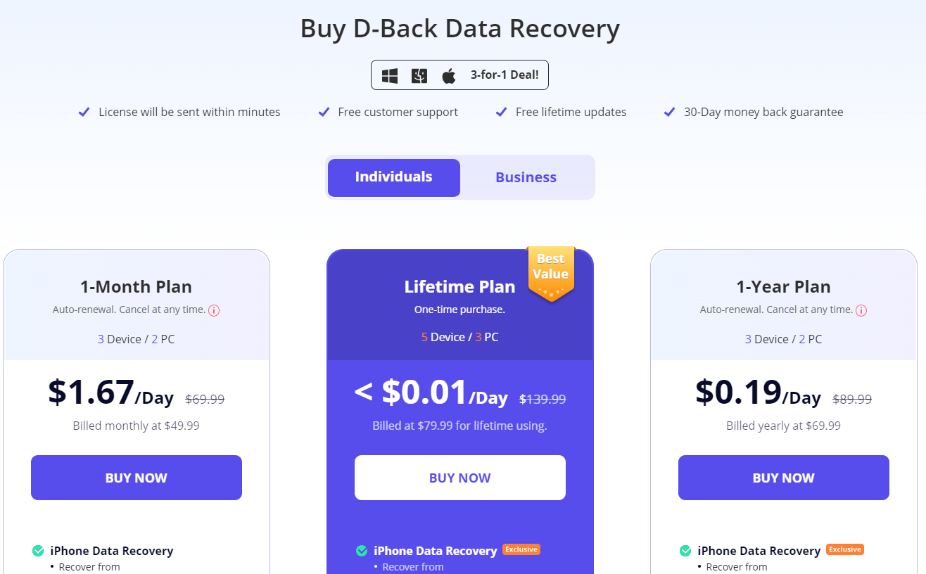 iMyFone D-Back Data Recovery的使用指南