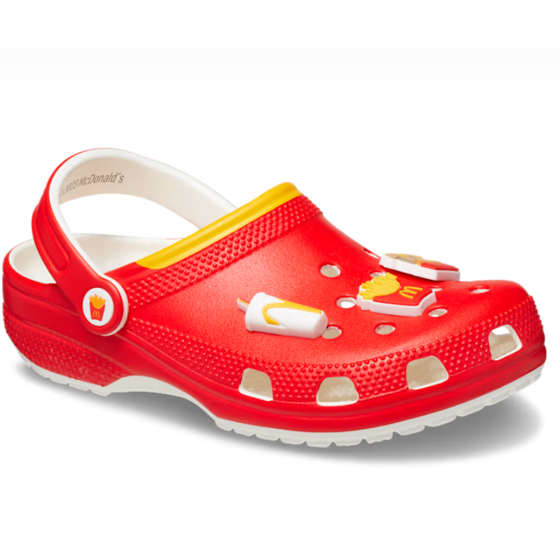$52.50 (原价 $70) + 免邮Crocs US官网 Mcdonald s X Crocs 联名款红色中性款洞洞鞋75折热卖 